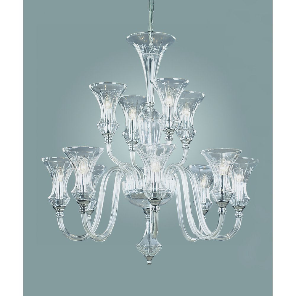 CB05444/12 Stara Lead Crystal Chandelier