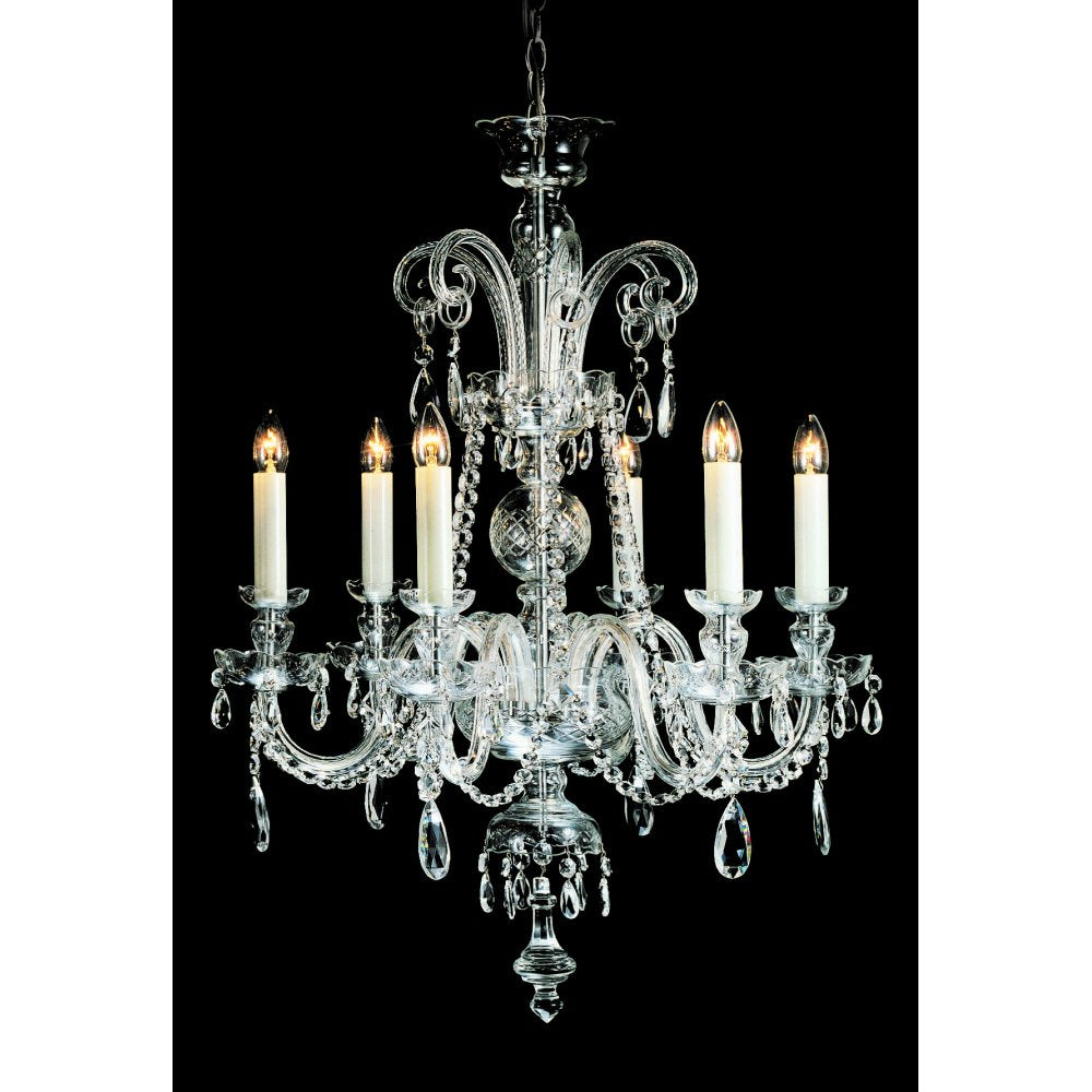 CB125247/06 Liberec Crystal 6lt Chandelier