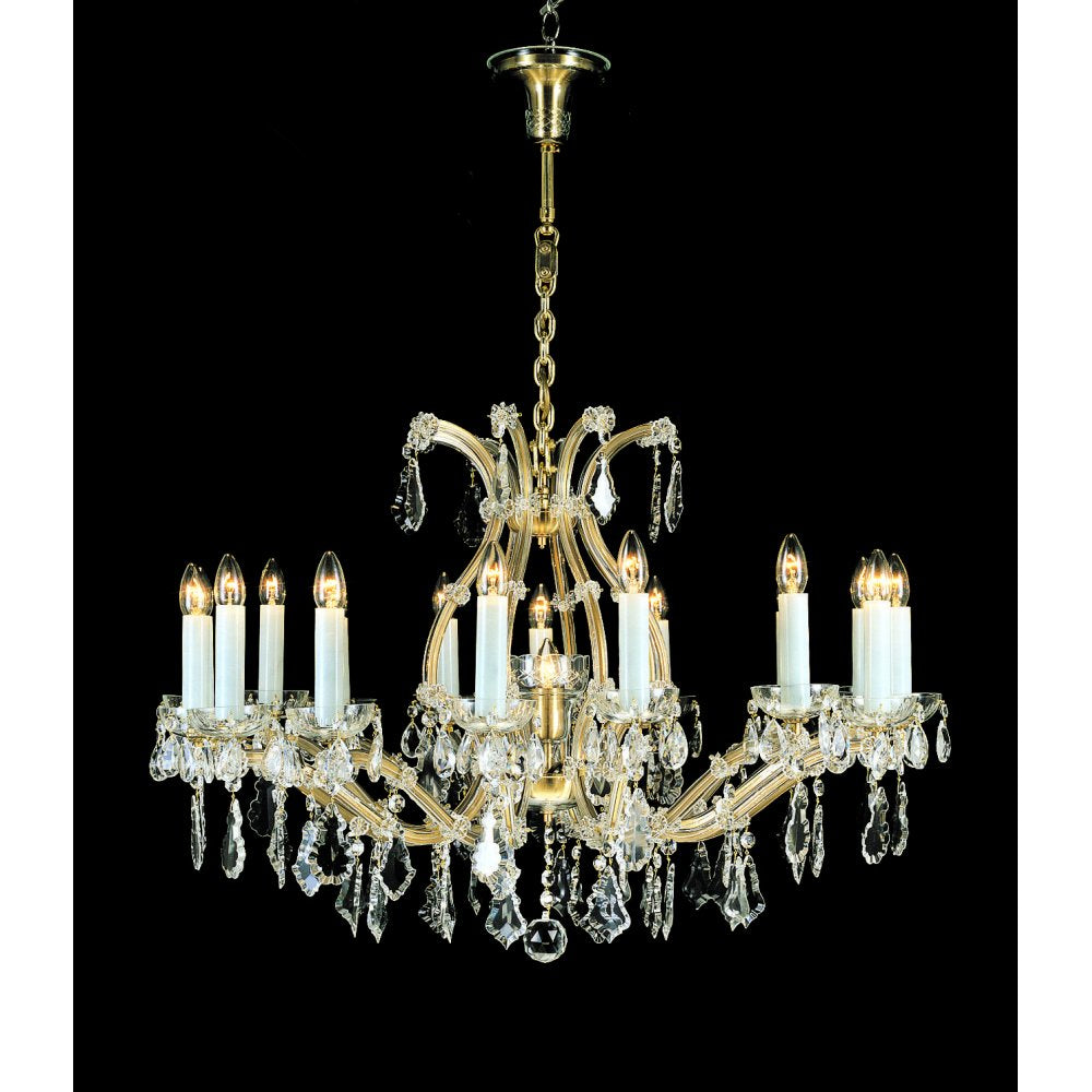 CB145832/17 Karlova Crystal Gold Chandelier