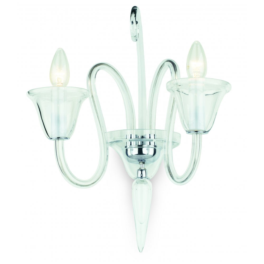 CB301163/02/WB/CH Saskia Wall Curved Chrome