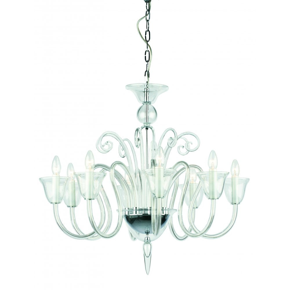 CB301163/08/CH Saskia Curved Clear Glass