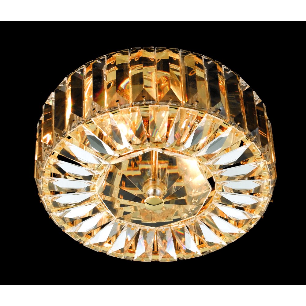 CE09117/02/G Seville Lead Crystal Flush Gold