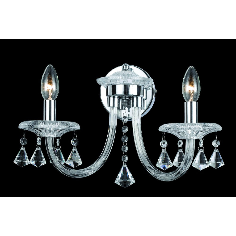 CF112151/02/WB/CH Calgary Chrome Wall Crystal