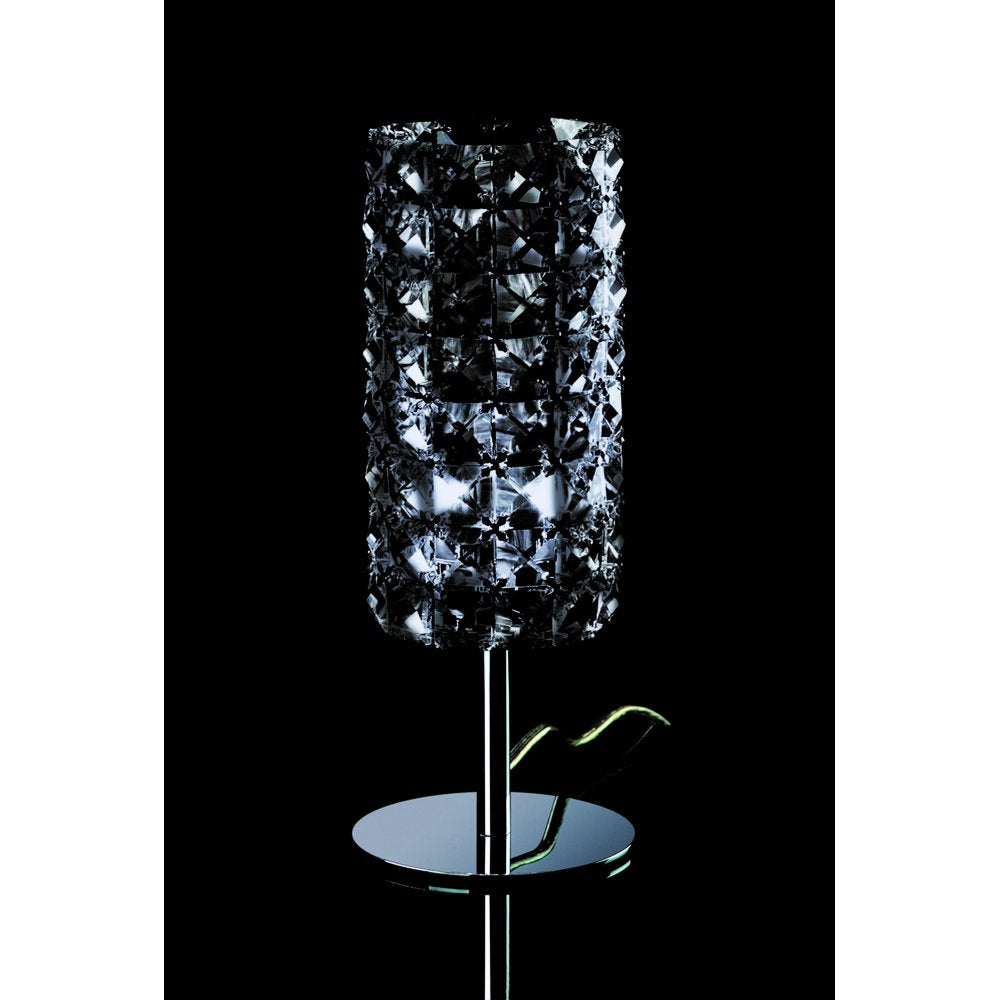 CFH211151/TL/SMK/CH Veta Smoke Crystal Table Lamp