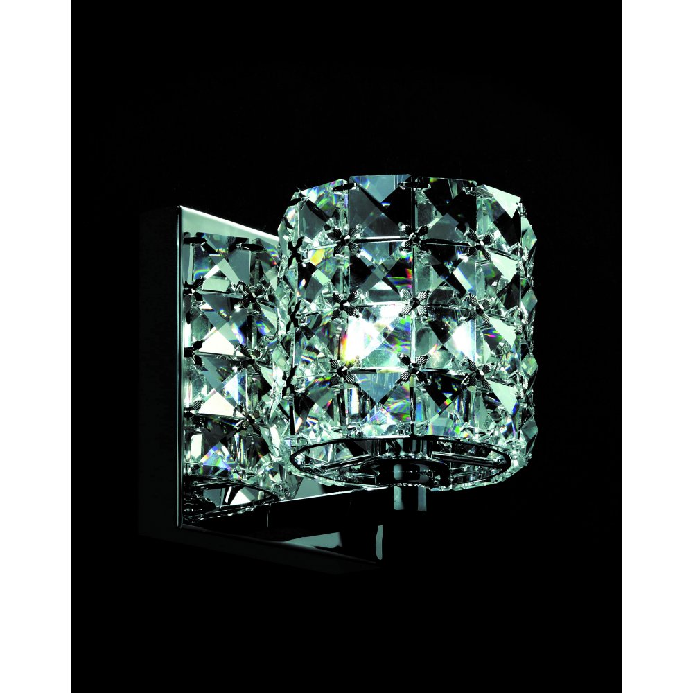 CFH211151/WB/CLR/CH Veta Chrome Wall Crystal