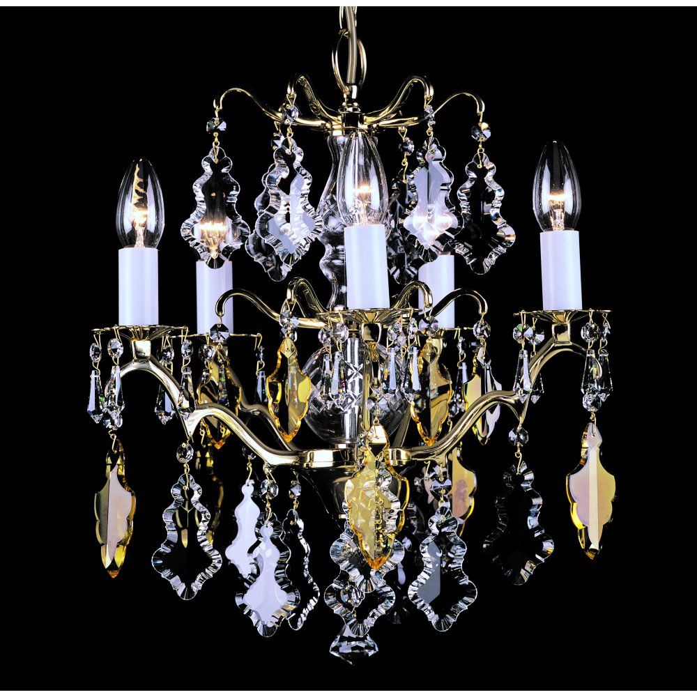 CP06003/05/PB Louvre Polished Brass Crystal