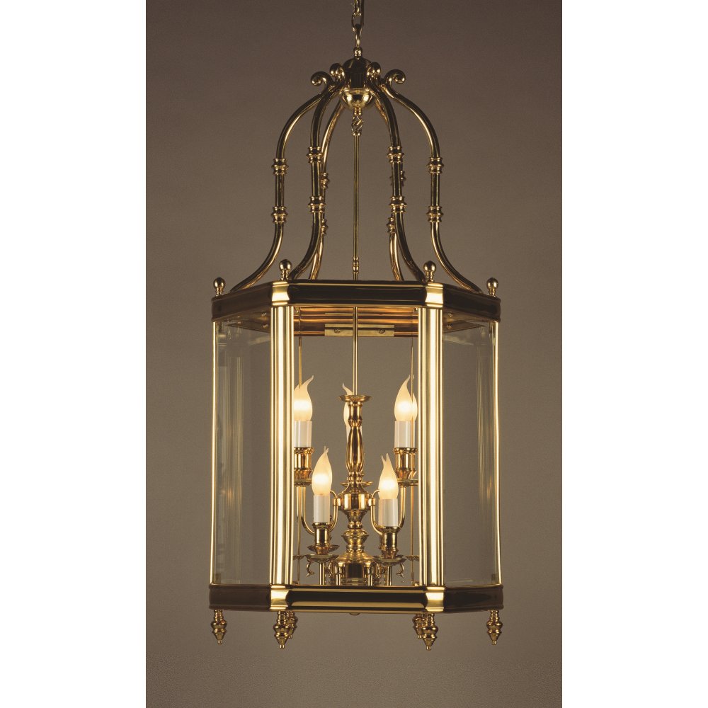LG00024/09/PB Regal Bevelled Glass Brass