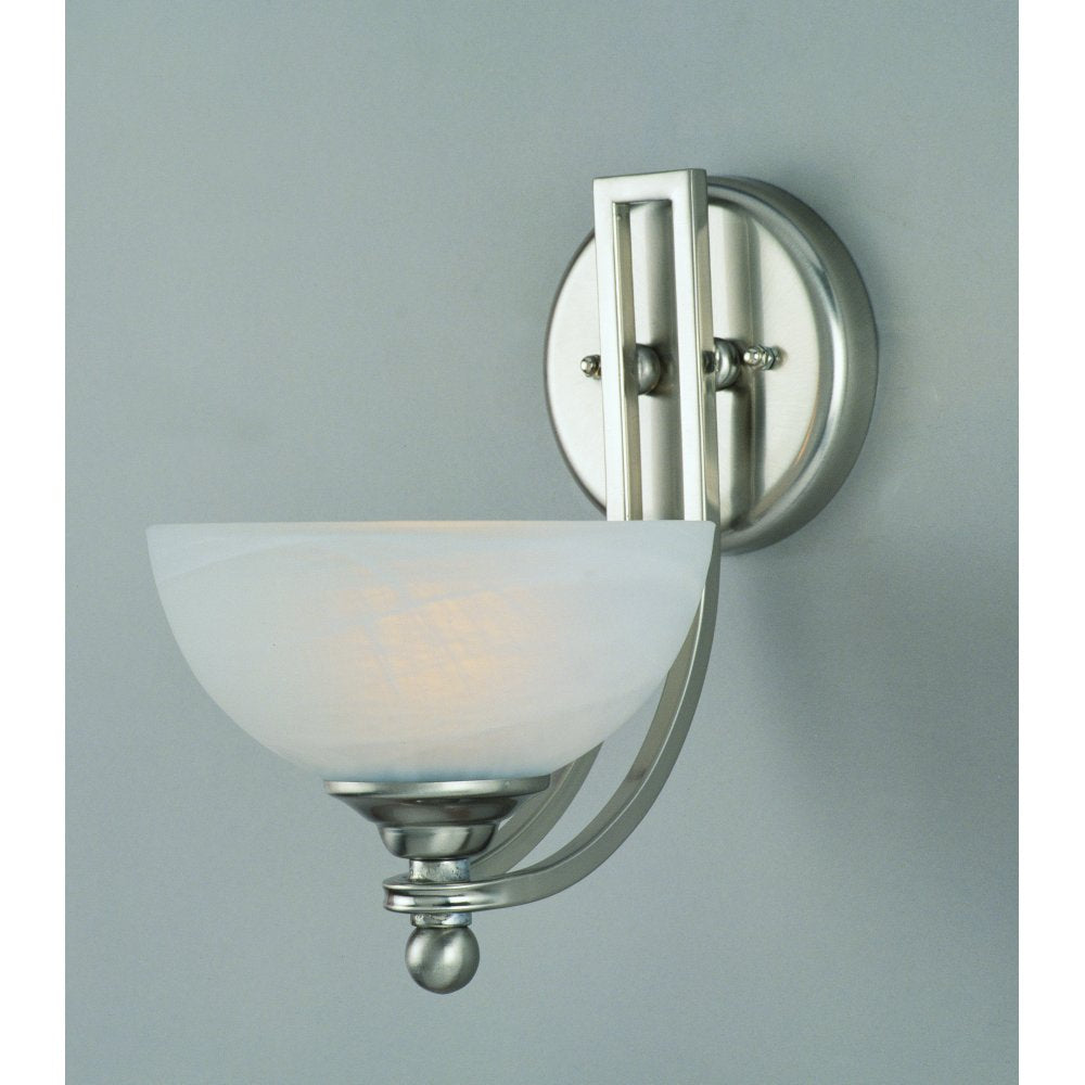 PG00532/01/WB Texas Satin Nickel White Alabaster