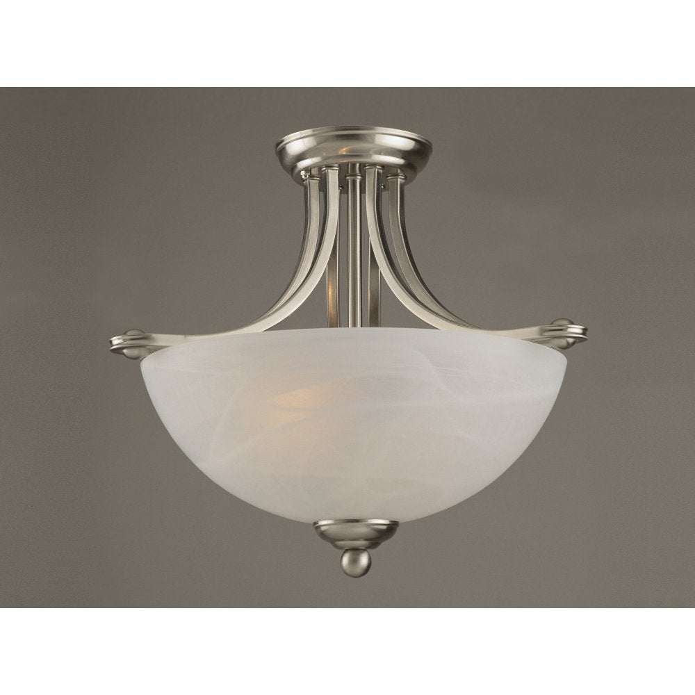 PG00532/16/SF Texas Satin Nickel White Alabaster