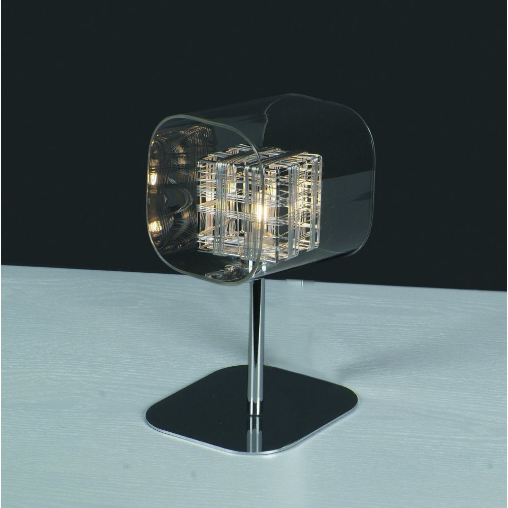 PGH01515/01/TL/CH Avignon Glass/weaved Wire Cube