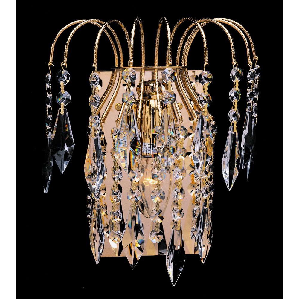 ST02000/WB/G Shower Wall Strass Gold Plated