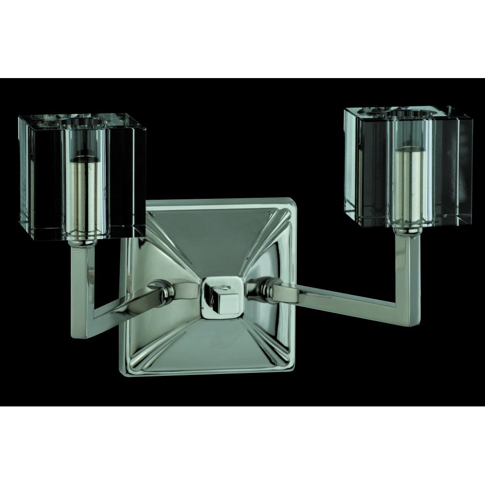 STH06040/02/WB/N Cube Halogen Wall Light Nickel