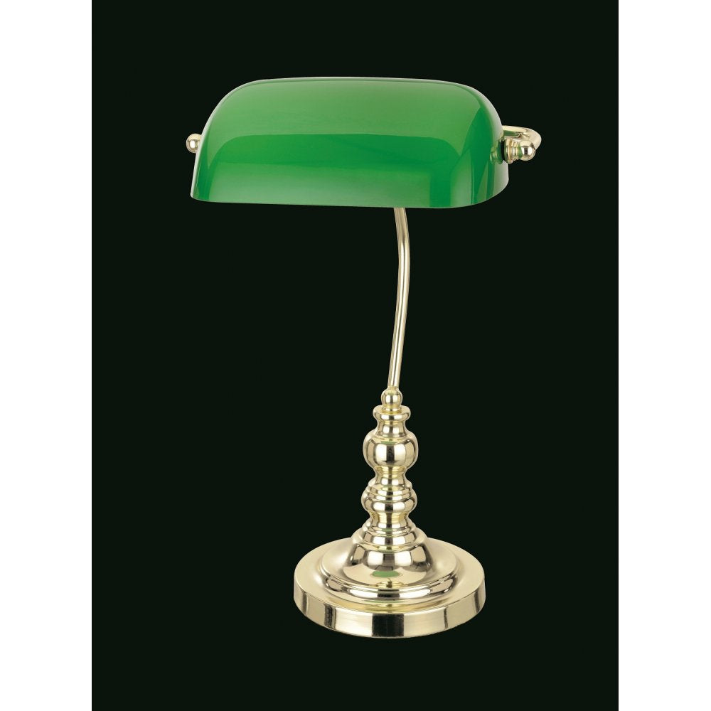 TB305101/GRN/PB Bankers Green Glass Table
