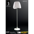 M1503 Cool Floor Lamp 2 Light CFL Outdoor Matt White/Opal White