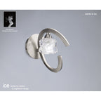M1855 Ice Wall Lamp 1 Light G9 ECO Satin Nickel
