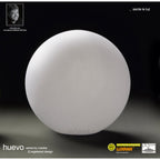 M1392 Huevo Ball Table Lamp 1 Light CFL Medium In Line Switch Indoor Opal White