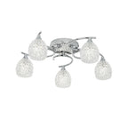 BOYER-5CH Boyer Indoor Semi Flush Multi Arm Glass