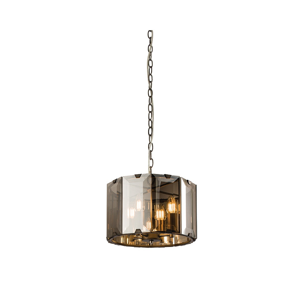 61281 Clooney Indoor Pendant Multi Arm Glass