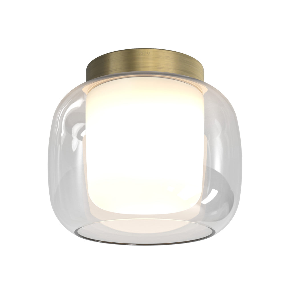 1450015 Aquina 240 Bathroom Ceiling Light Matt Brushed Brass