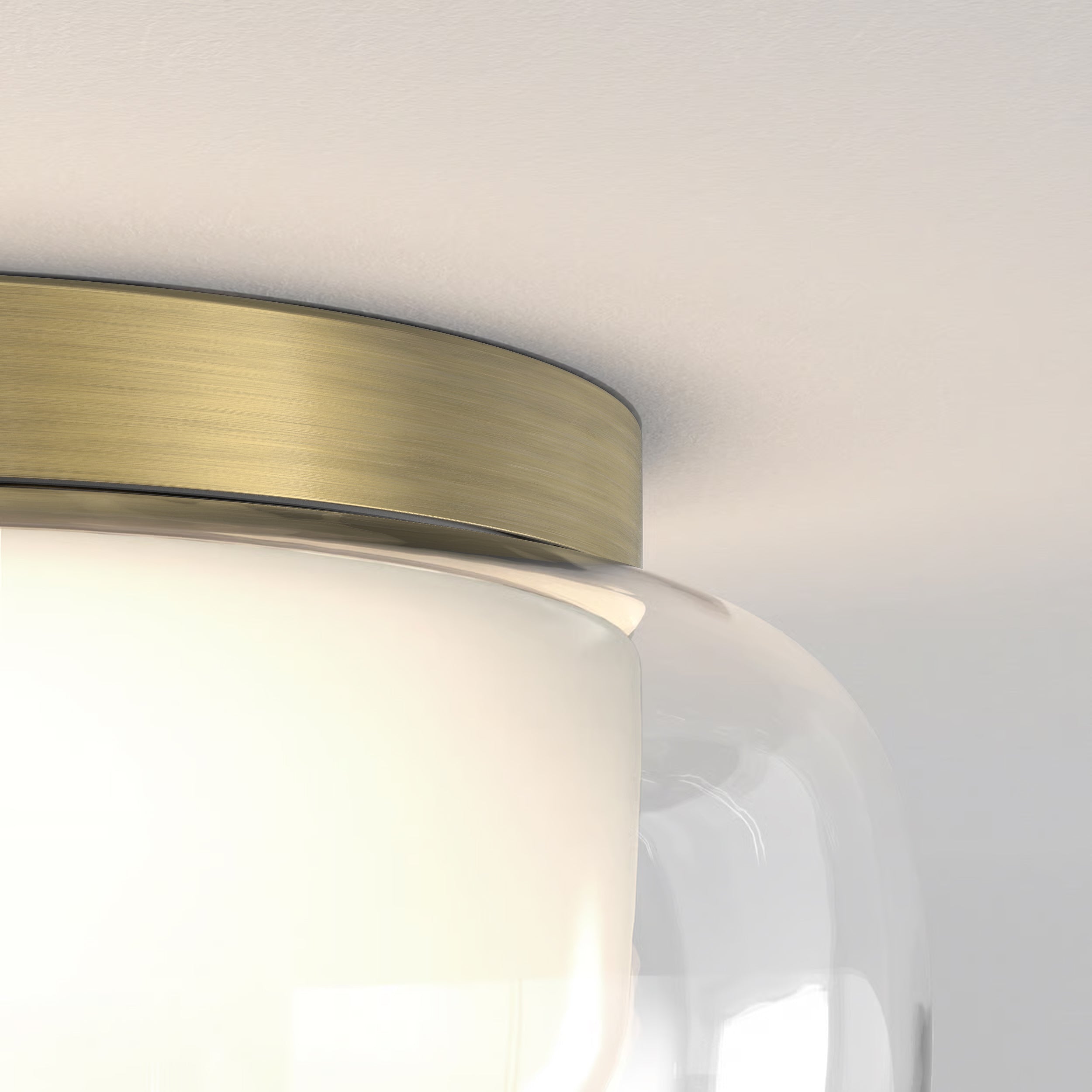 1450016 Aquina 360 Bathroom Ceiling Light Matt Brushed Brass