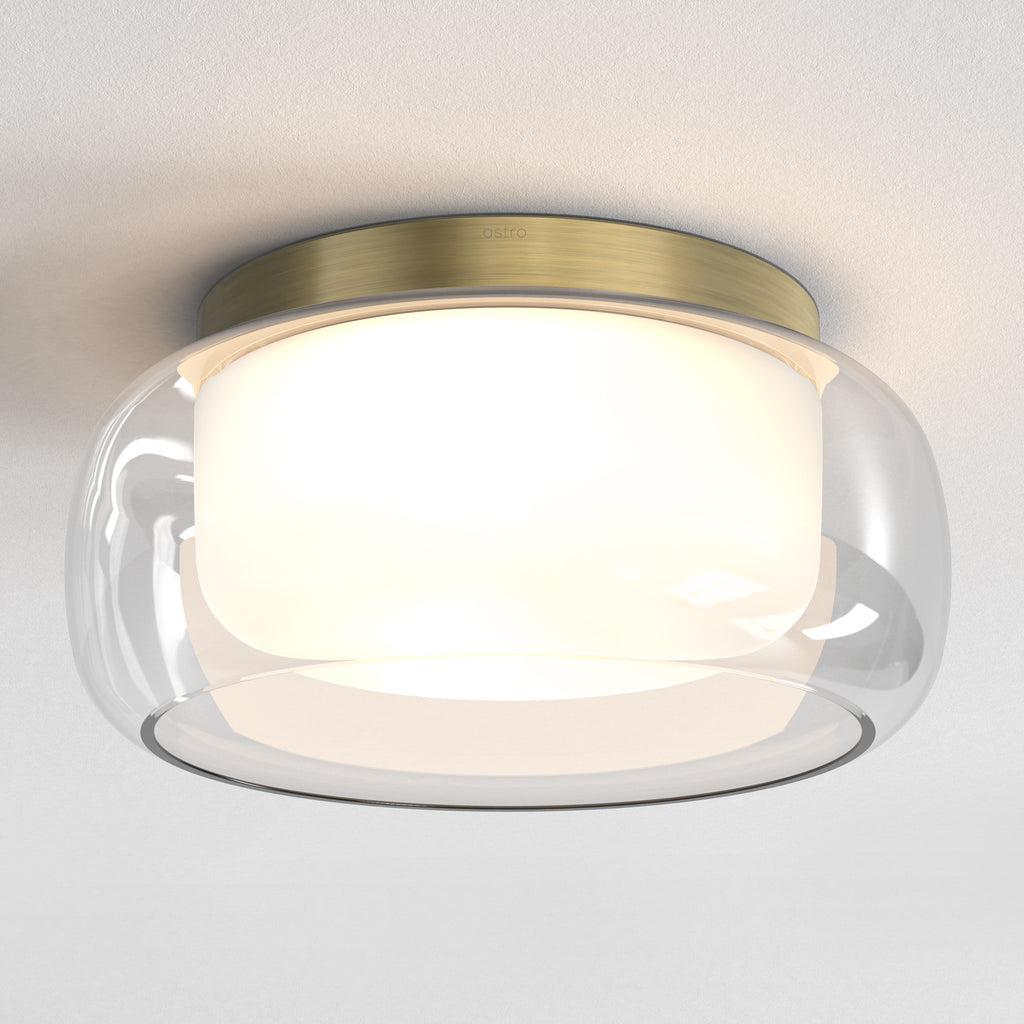 1450016 Aquina 360 Bathroom Ceiling Light Matt Brushed Brass