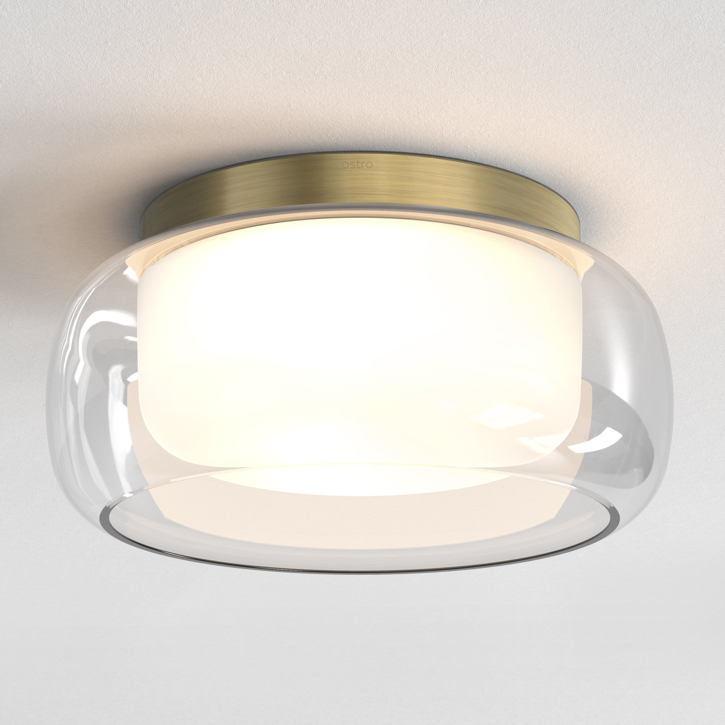 1450016 Aquina 360 Bathroom Ceiling Light Matt Brushed Brass
