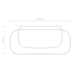 1450016 Aquina 360 Bathroom Ceiling Light Matt Brushed Brass