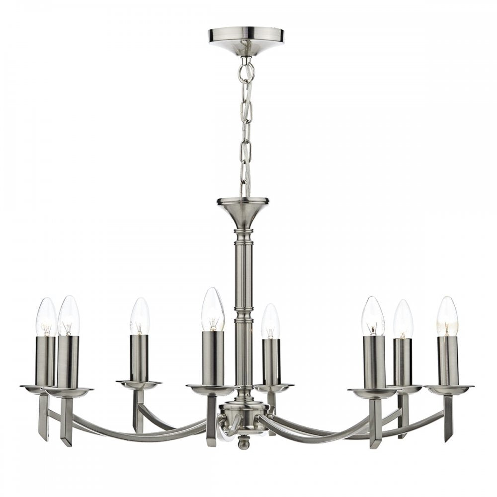 Dar AMB0846 Ambassador Pendant Satin Chrome