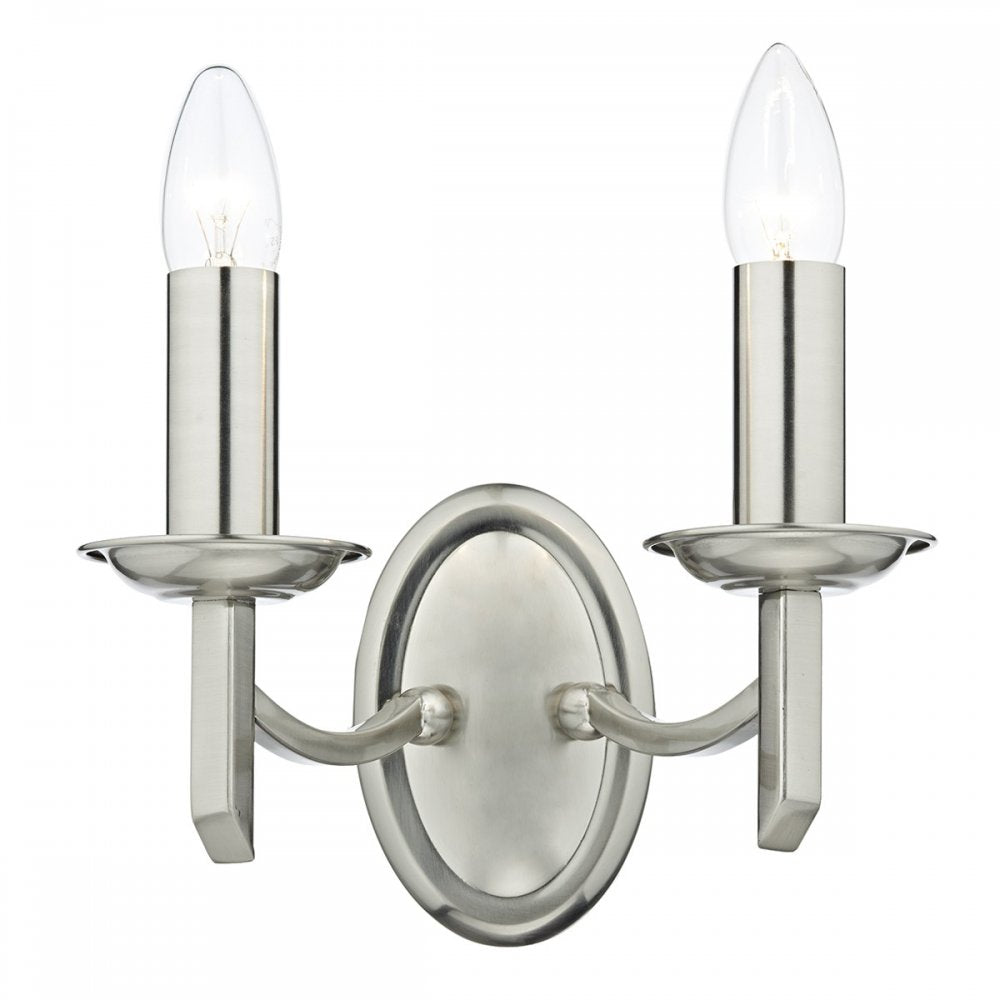 Dar AMB0946 Ambassador Wall Bracket Satin Chrome