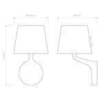 1454006 Millie Bathroom Wall Light Antique Brass