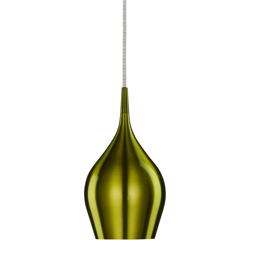 6461-12GR Vibrant 1 Light Green Pendant - Dia 12cm