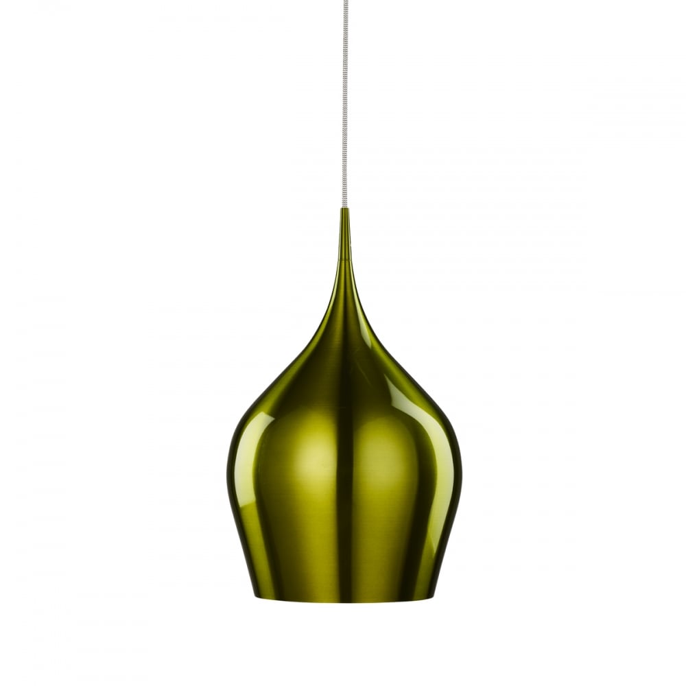 6461-26GR Vibrant 1 Light Green Pendant - Dia 26cm
