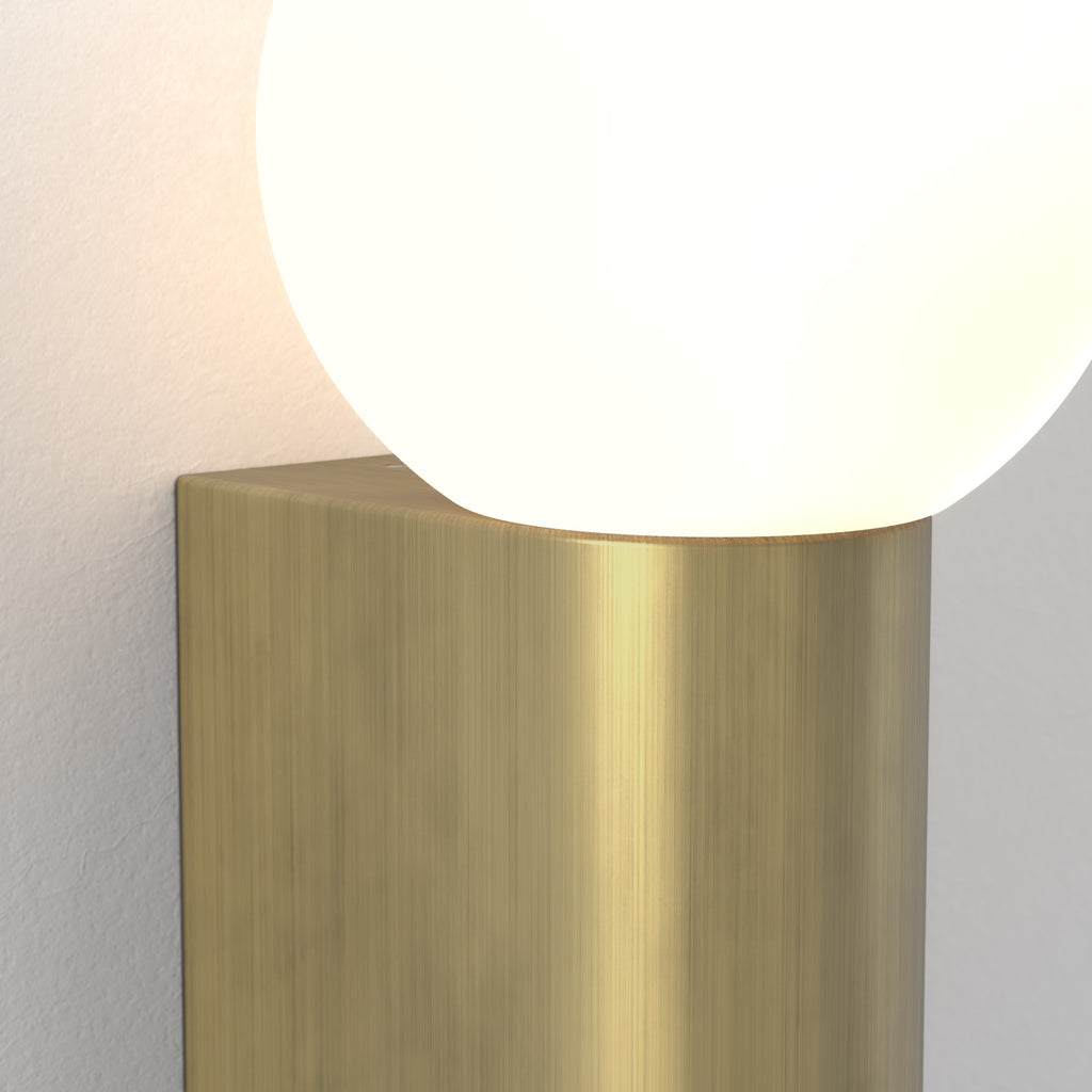 1459012 Ortona Bathroom Single Wall Light Matt Brushed Brass