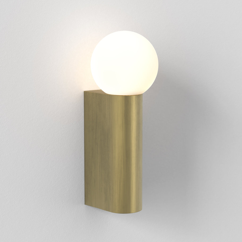 1459012 Ortona Bathroom Single Wall Light Matt Brushed Brass