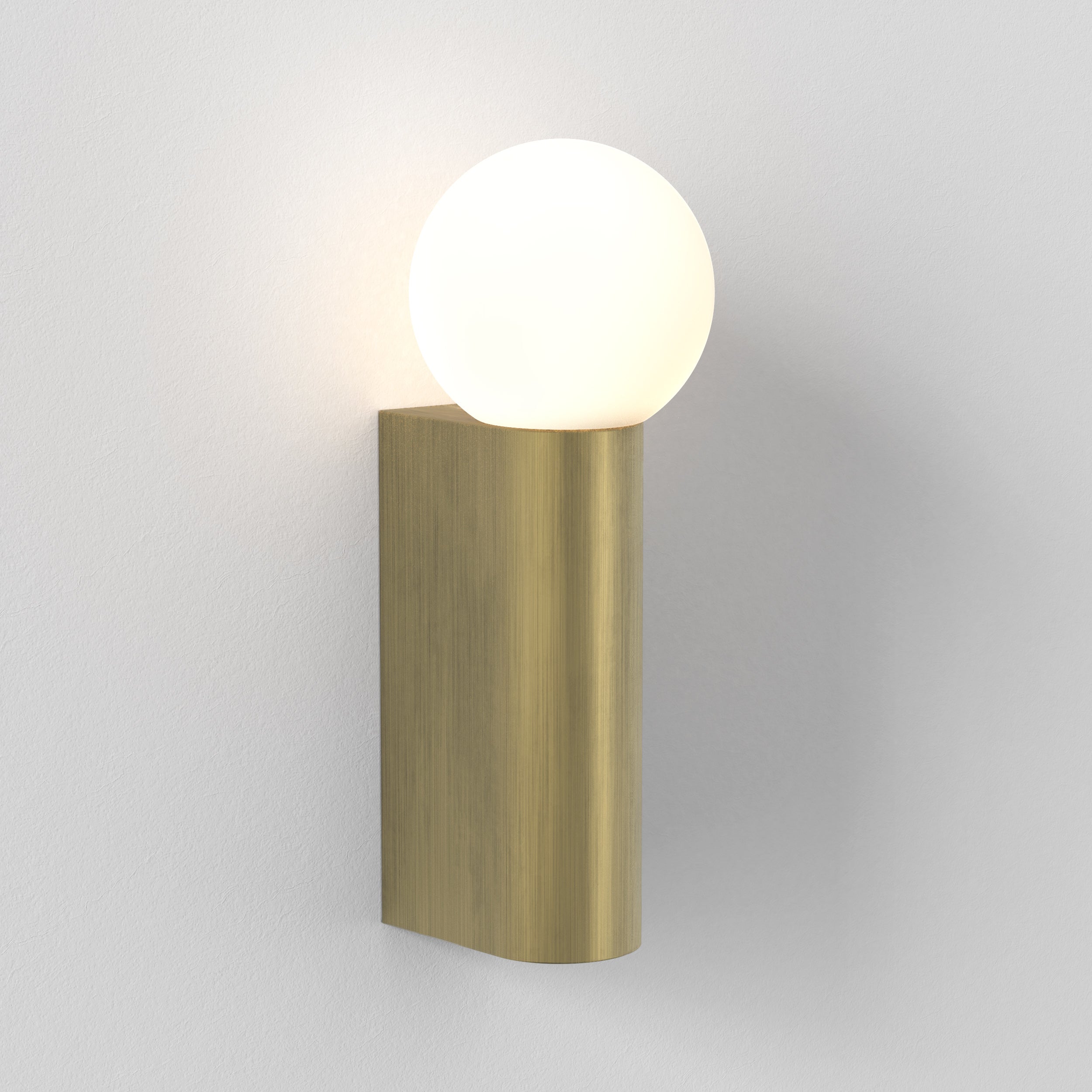 1459012 Ortona Bathroom Single Wall Light Matt Brushed Brass
