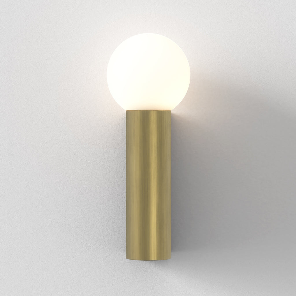 1459012 Ortona Bathroom Single Wall Light Matt Brushed Brass