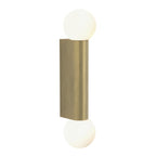 1459013 Ortona Bathroom Twin Wall Light Matt Brushed Brass