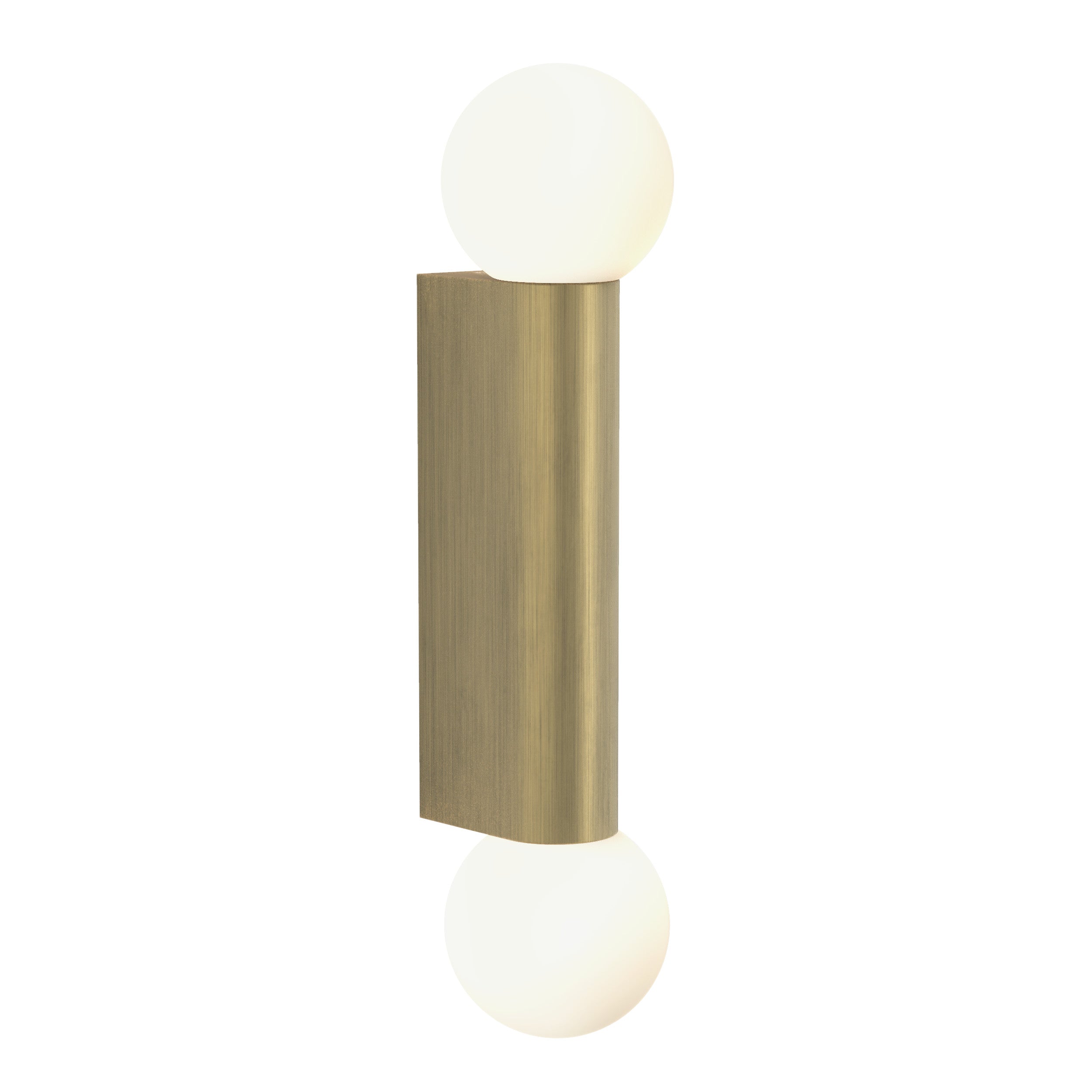 1459013 Ortona Bathroom Twin Wall Light Matt Brushed Brass