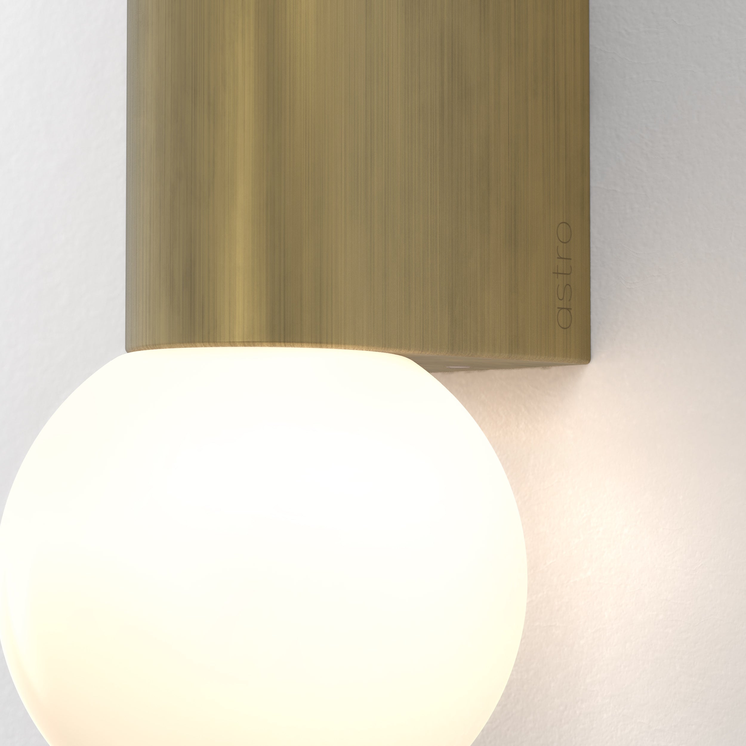 1459013 Ortona Bathroom Twin Wall Light Matt Brushed Brass