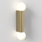 1459013 Ortona Bathroom Twin Wall Light Matt Brushed Brass