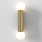 1459013 Ortona Bathroom Twin Wall Light Matt Brushed Brass