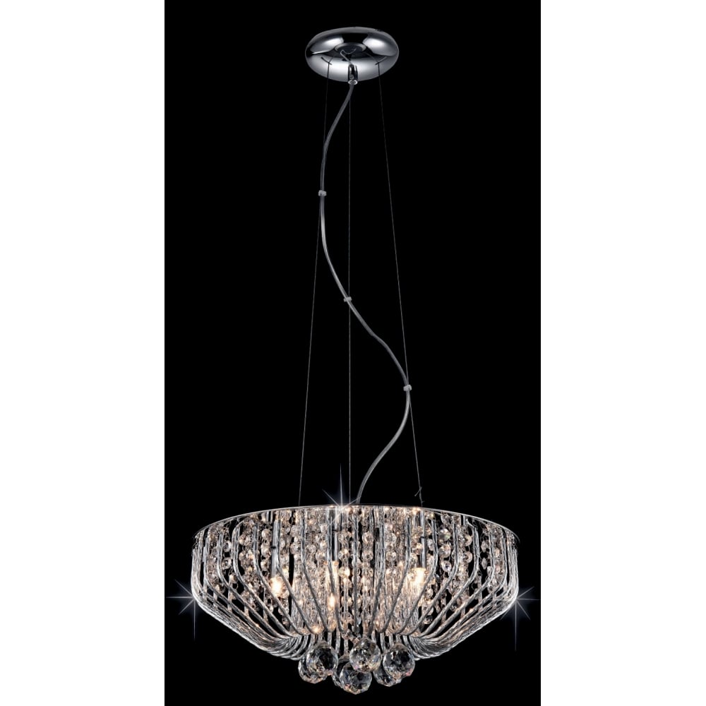 CFH508052/05/CH Carlo 5 Light Crystal Chrome