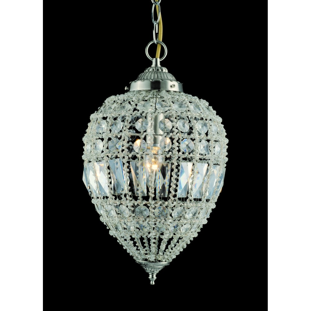 CO01219/01/L Bombay Beaded Satin Nickel Pendant
