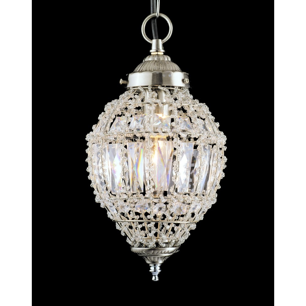 CO01219/01/S Bombay Beaded Satin Nickel Pendant