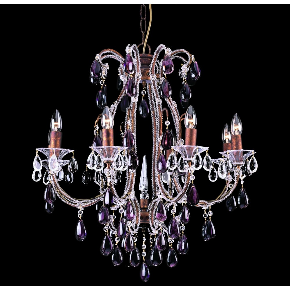 CO03339/08/R Versailles Bead Rustic Bronze Chandelier