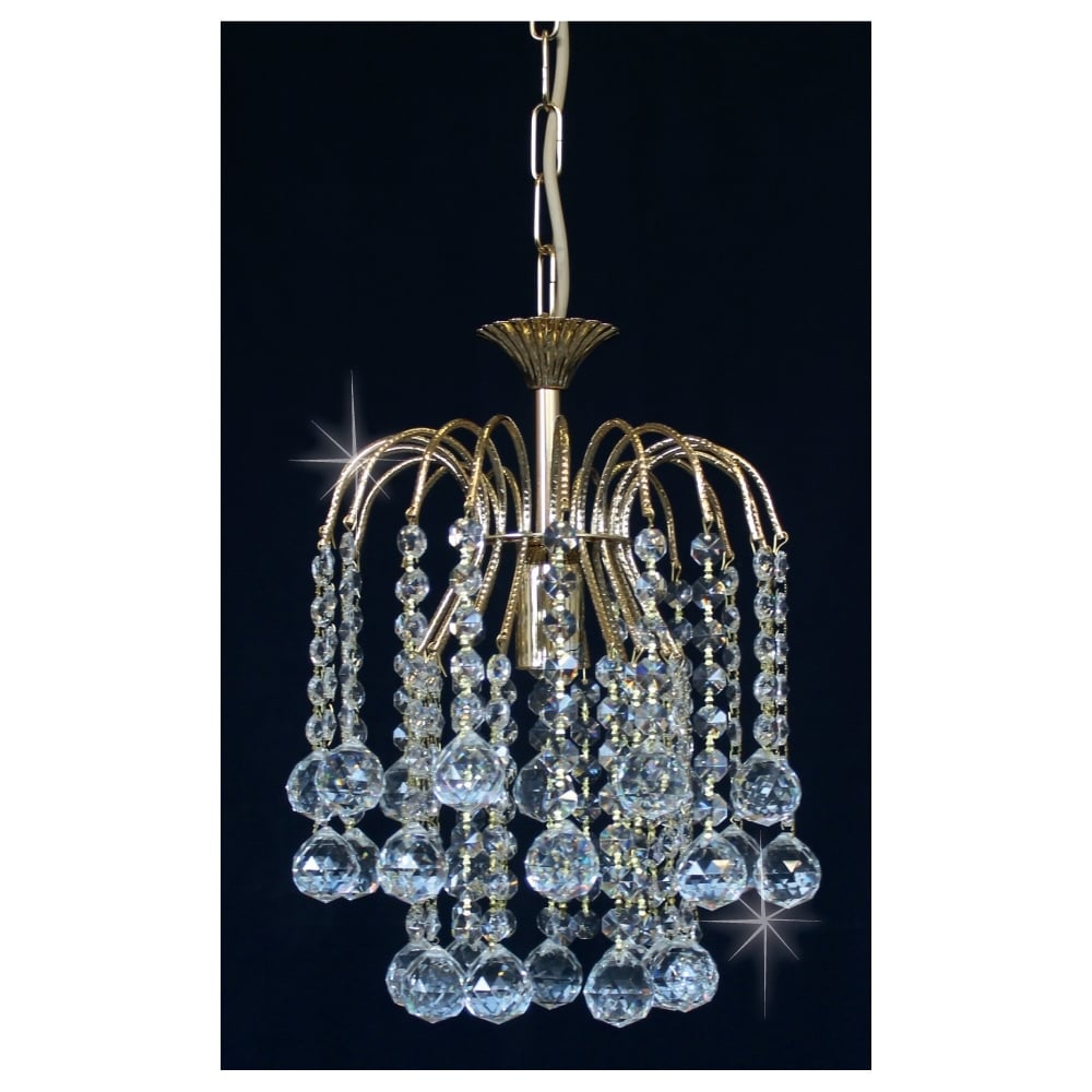 ST01800/20/01/G Shower Pendant With Balls Gold