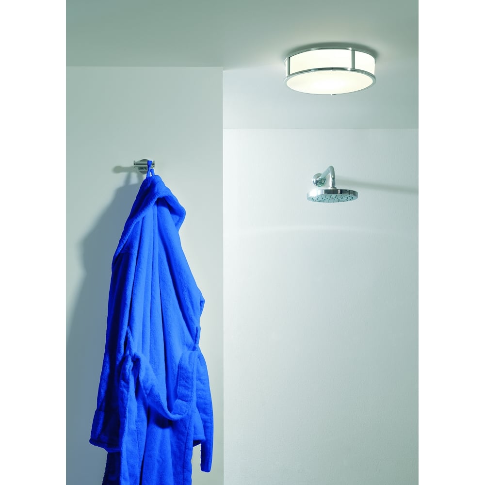 1121017 Mashiko Round 300 Bathroom Ceiling Light Polished Chrome
