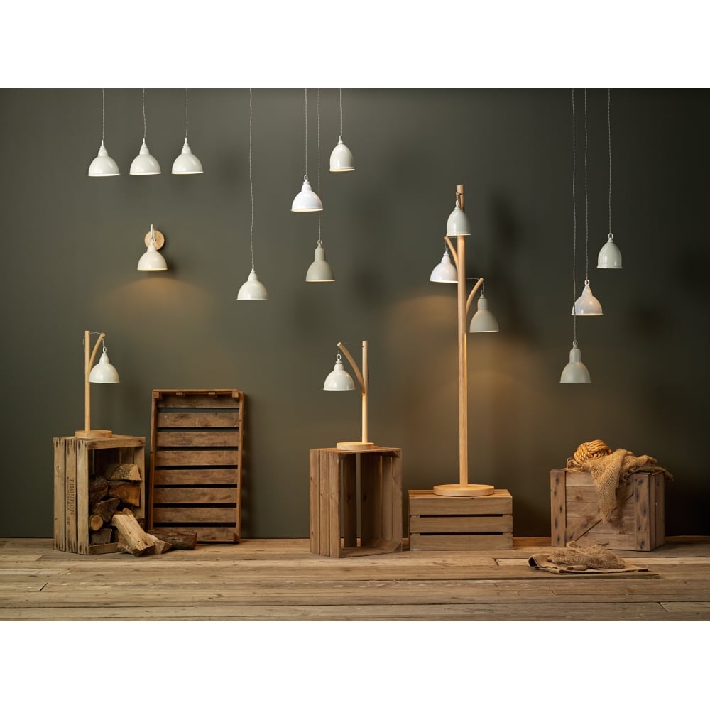 Dar BLY5343 Blyton Bar Pendant With Painted Shades (SD)