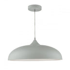 Dar KAE0139 Kaelan 1 Light Pendant Soft Matt Grey
