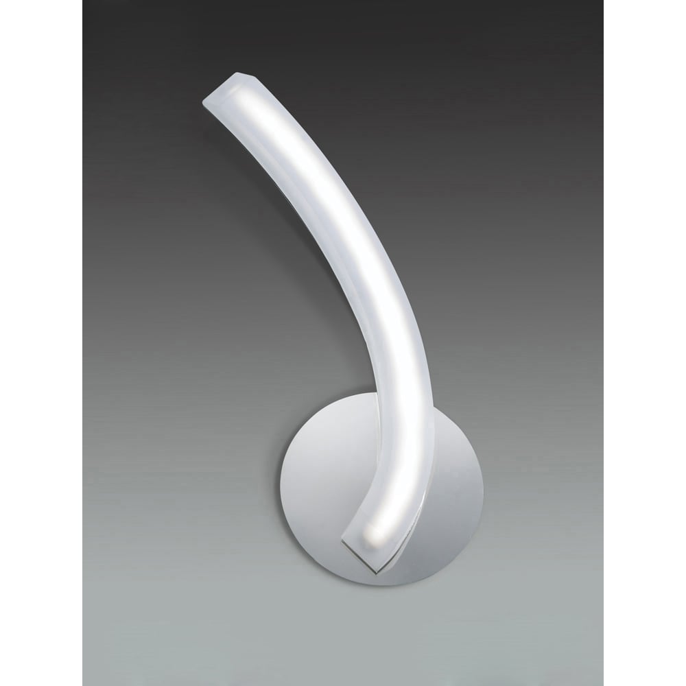 M3565/S On Wall Lamp Left Switched 5W LED Polished Chrome/Frosted Acrylic
